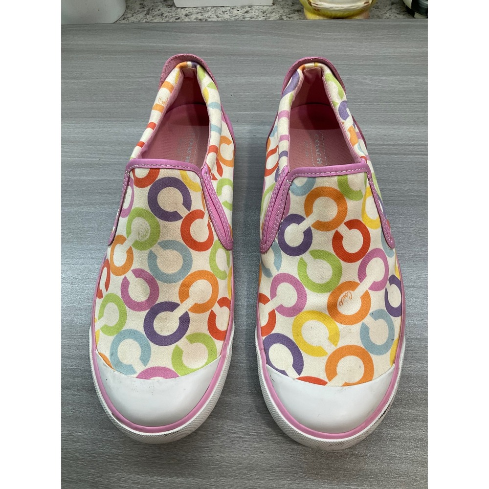 COACH BEALE MULTICOLOR C LOGO MONOGRAM SLIP ON SNEAKER